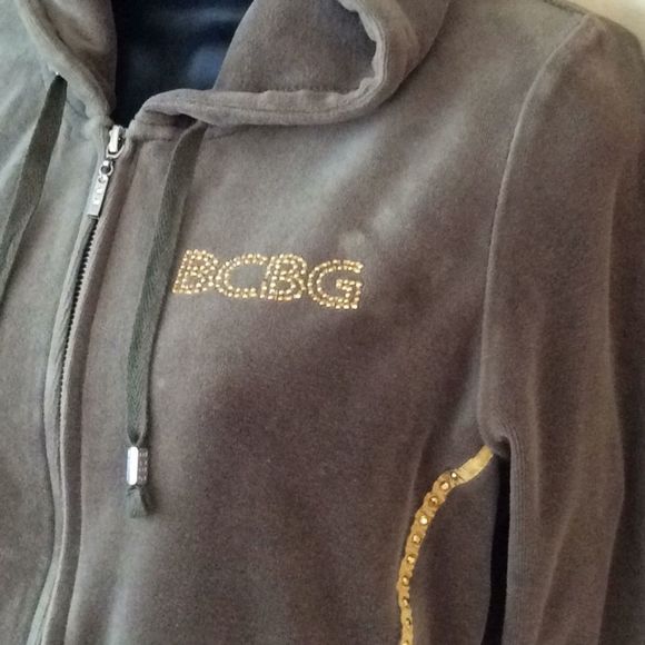 💞BCBG💞velvet jogging top - Picture 3 of 12